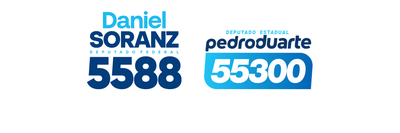 Faixa branca com Daniel Soranz 5588 ao lado de Pedro Duarte 55300